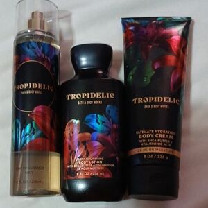 Bath & Body Works Set - Black with Colorful Accents